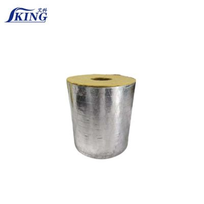 Rock wool pipe with aluminum foil 